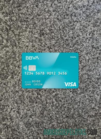 Cartão de Débito Argentina BBVA Visa Photolook Front amostra